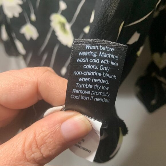 Vera Wang Floral Flowy Classic Workwear Business Casual Blouse - Size XXL - Picture 6 of 7